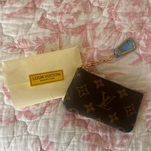 Brown Logo Key Pouch